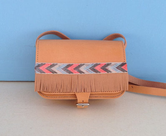 Leather  boho bag