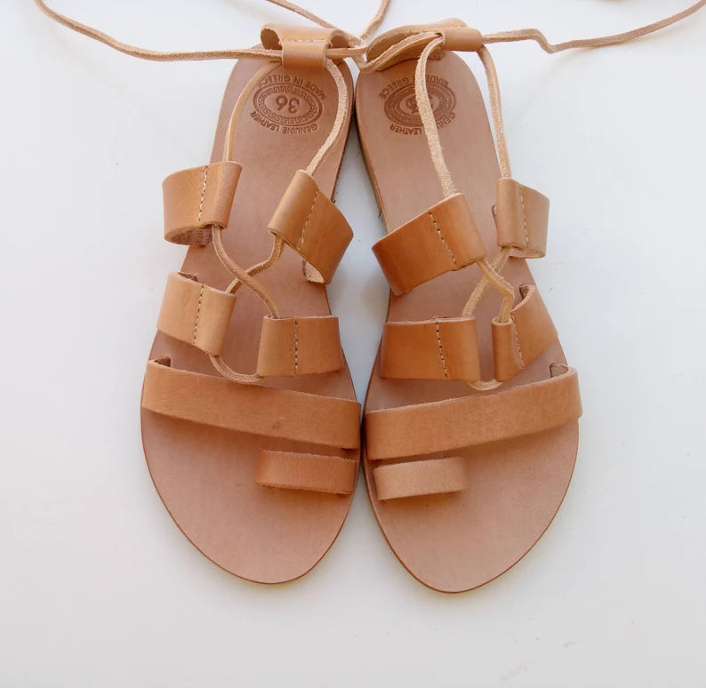 Tie up sandals