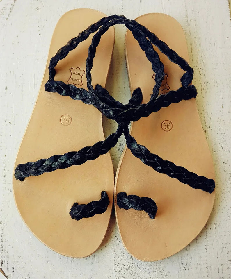 Ancient Greek Unkle Strap Sandals