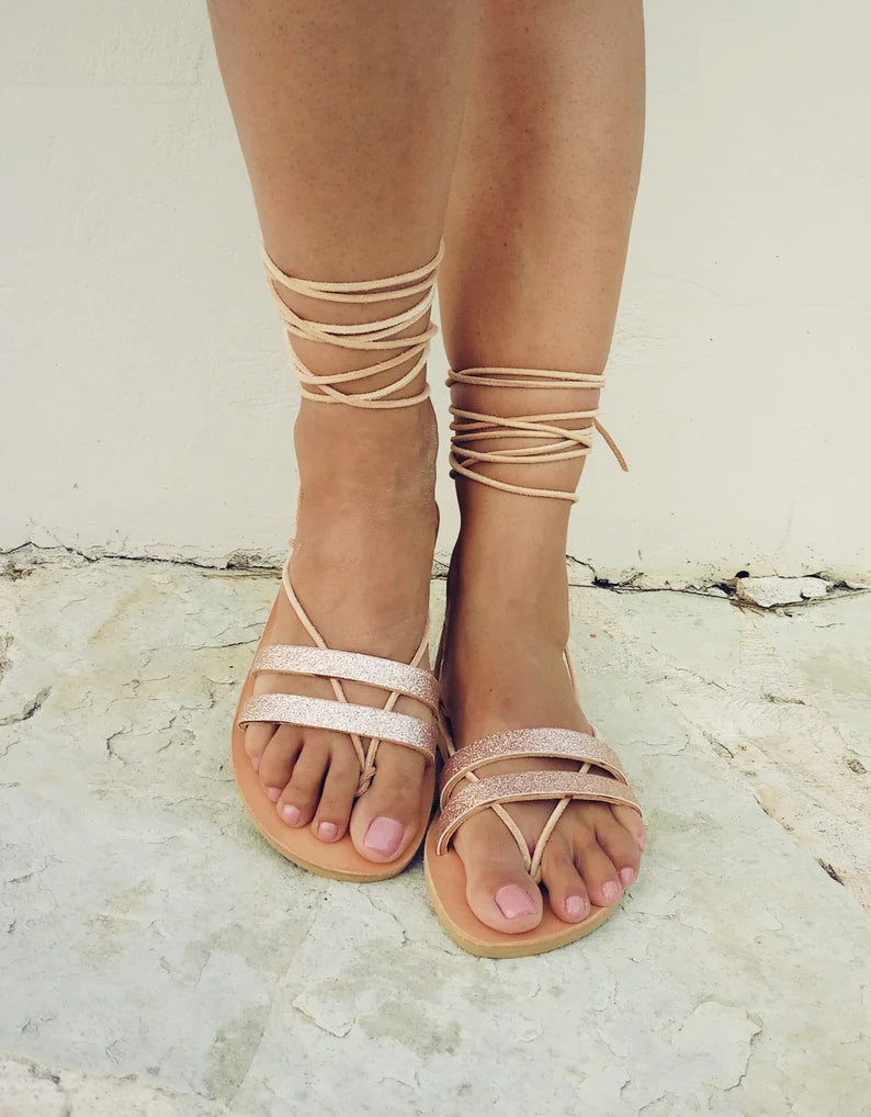 Gladiator Leather Vibram Sole Sandals