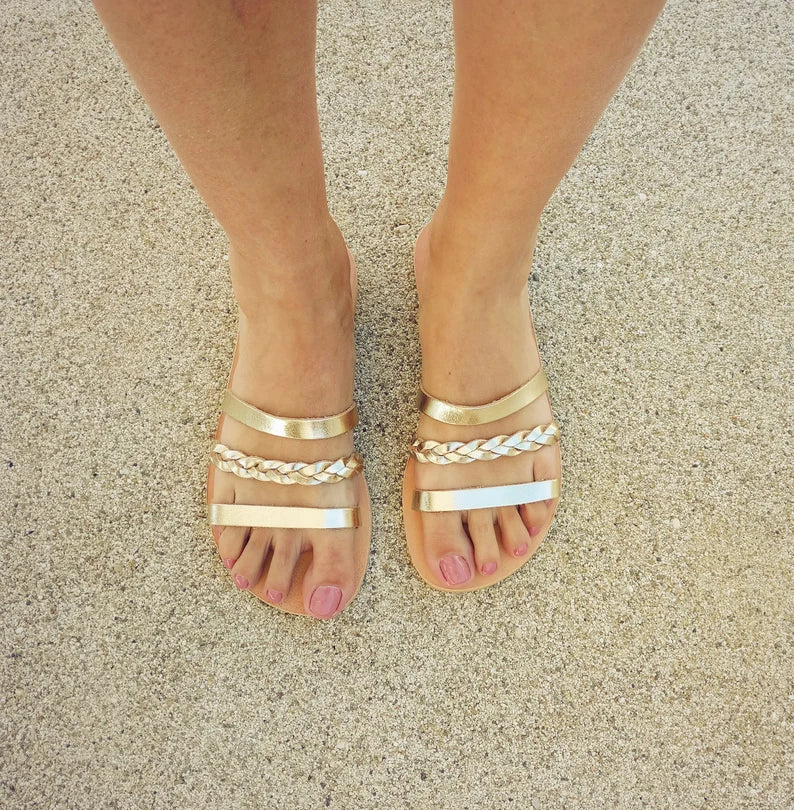 Women slip on sandals