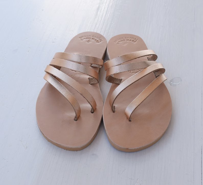 Ancient Greek bridesmaid sandals