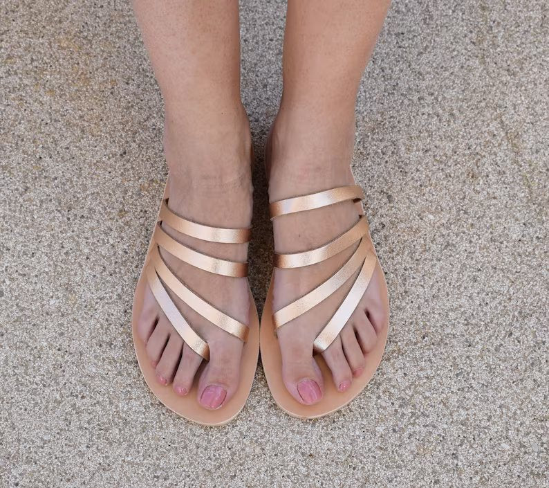 Ancient Greek bridesmaid sandals