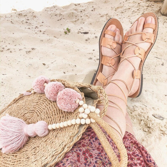 Ring Toe Gladiator Sandals