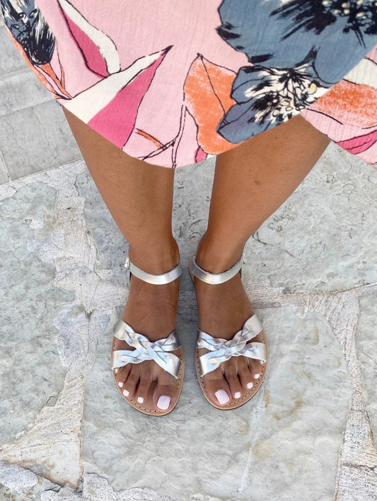 Handmade ankle strap sandals