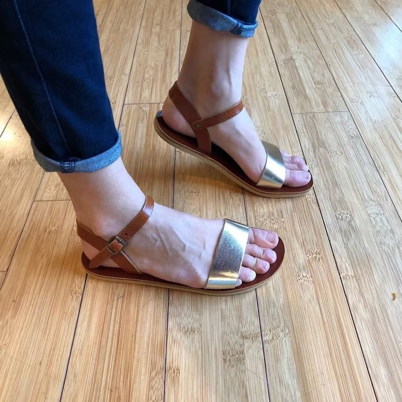 Sandalias piel suela vibram flex