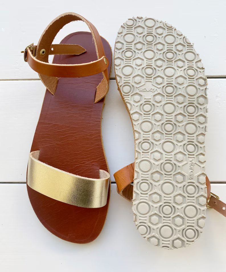 Sandalias piel suela vibram flex