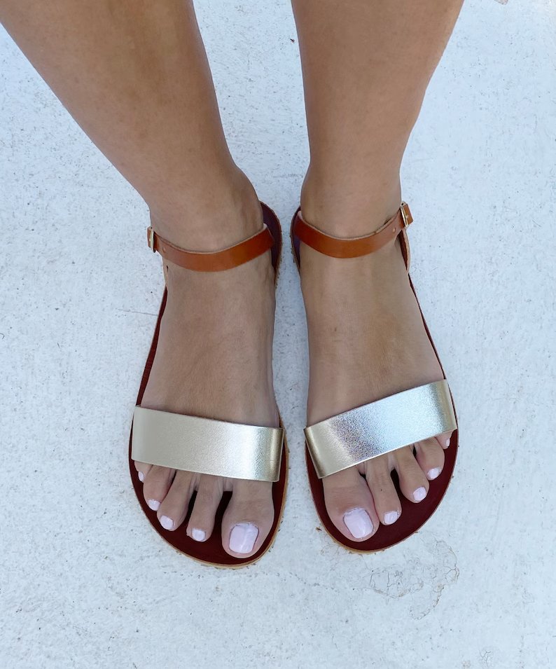 Sandalias piel suela vibram flex