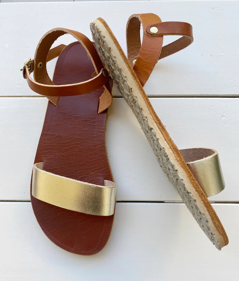 Sandalias piel suela vibram flex