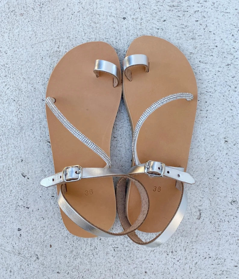 Barefoot strass sandals