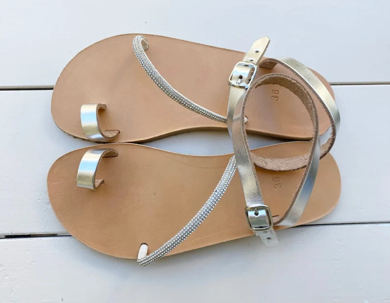 Barefoot strass sandals