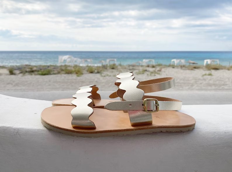 Vibram wave leather sandals