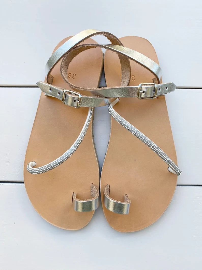 Barefoot strass sandals