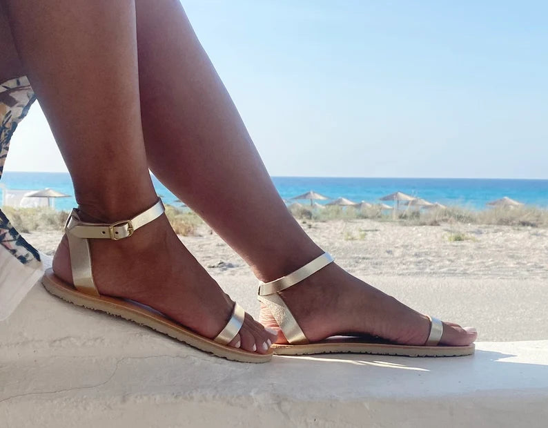 Women Barefoot Leather Sandals