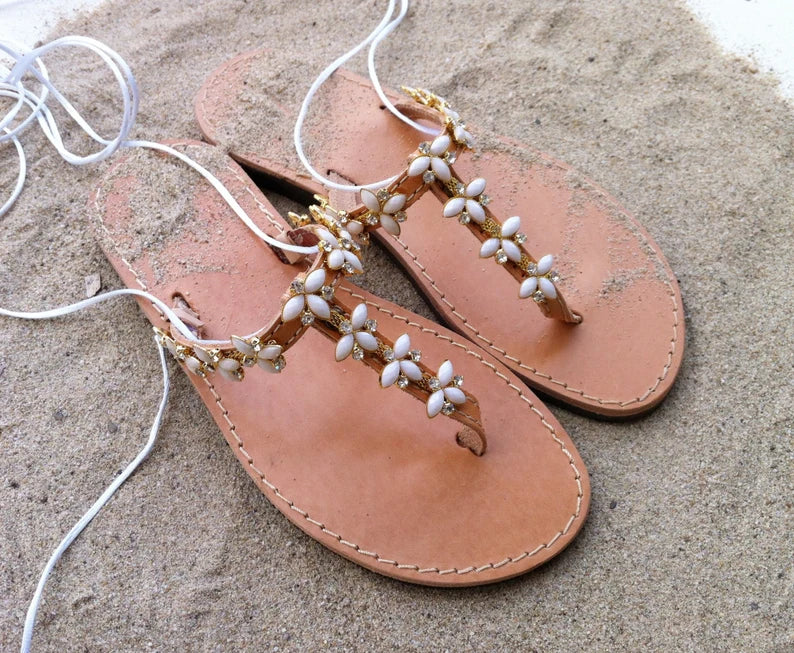 Lace up Bridal shoes