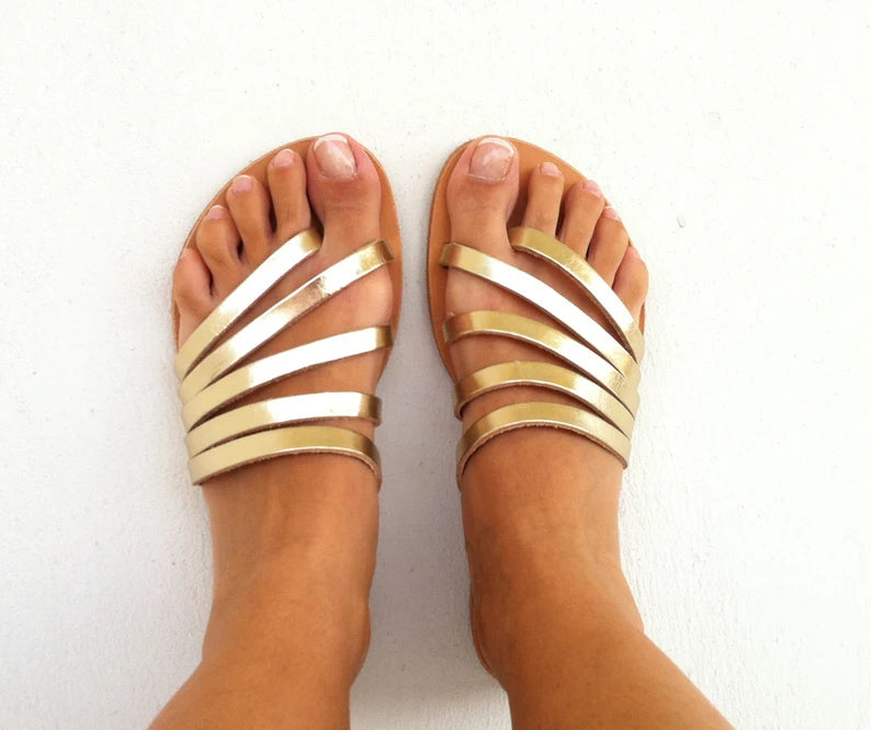 Summer strappy Greek Sandals