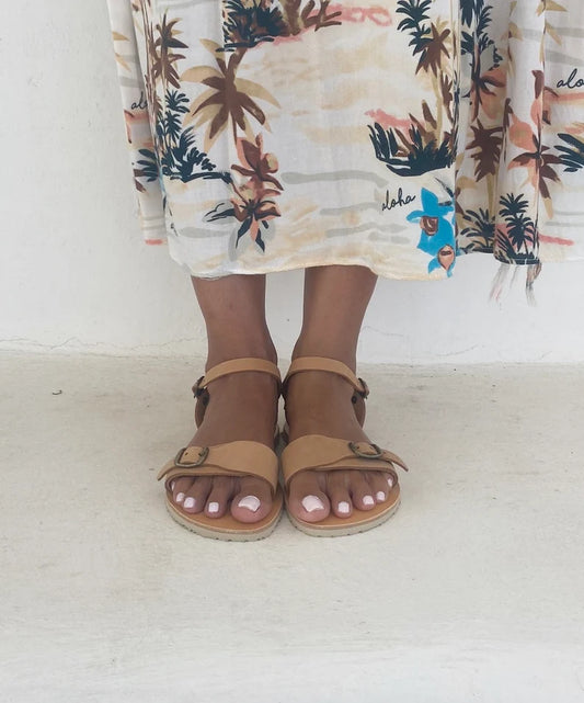 Adjustable Straps leather Sandals