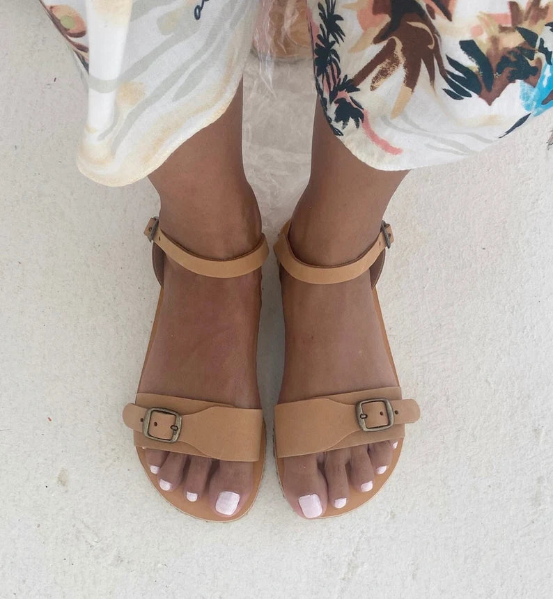 Adjustable Straps leather Sandals