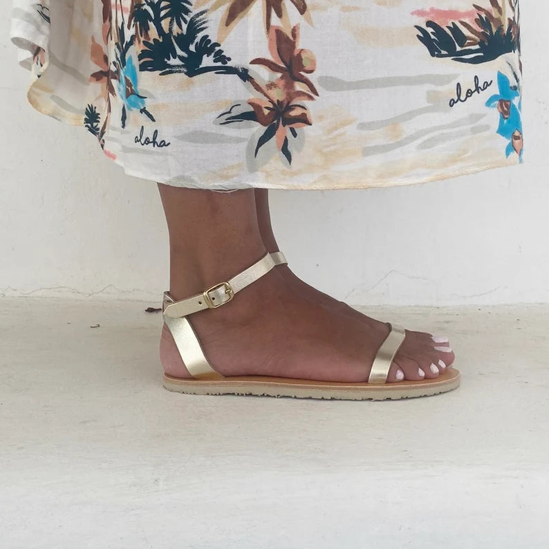 Women Barefoot Leather Sandals