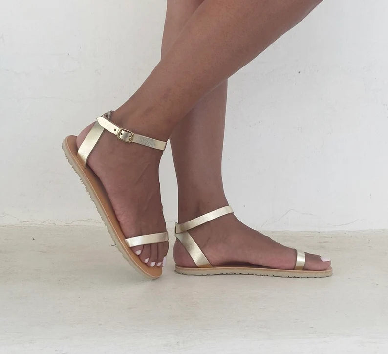 Women Barefoot Leather Sandals