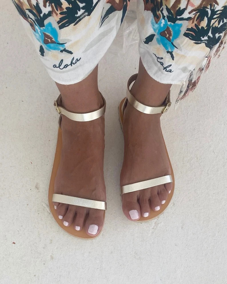 Women Barefoot Leather Sandals