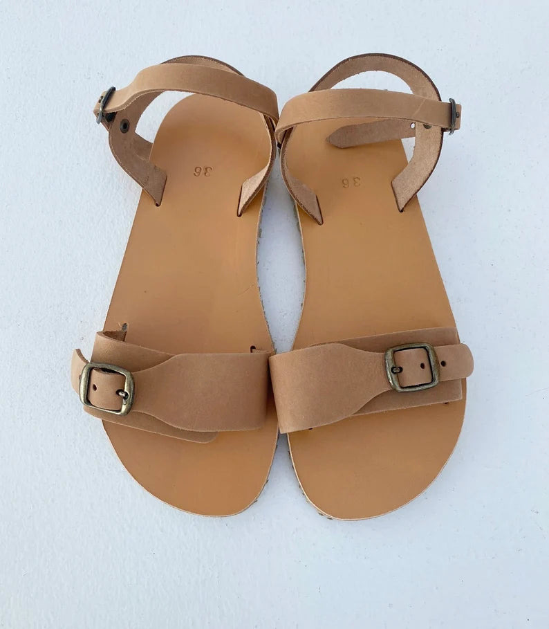 Adjustable Straps leather Sandals