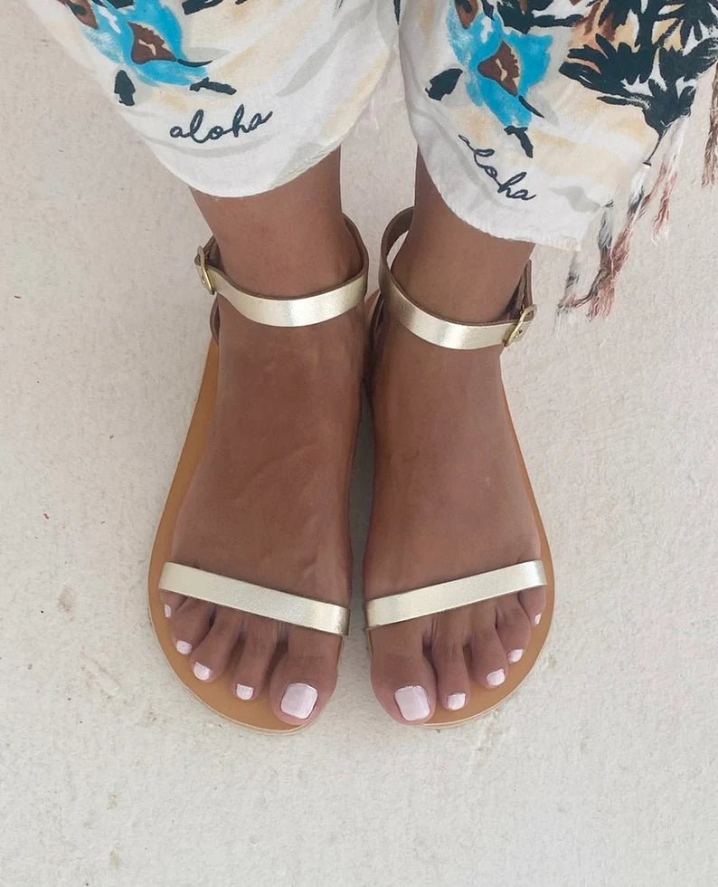 Women Barefoot Leather Sandals