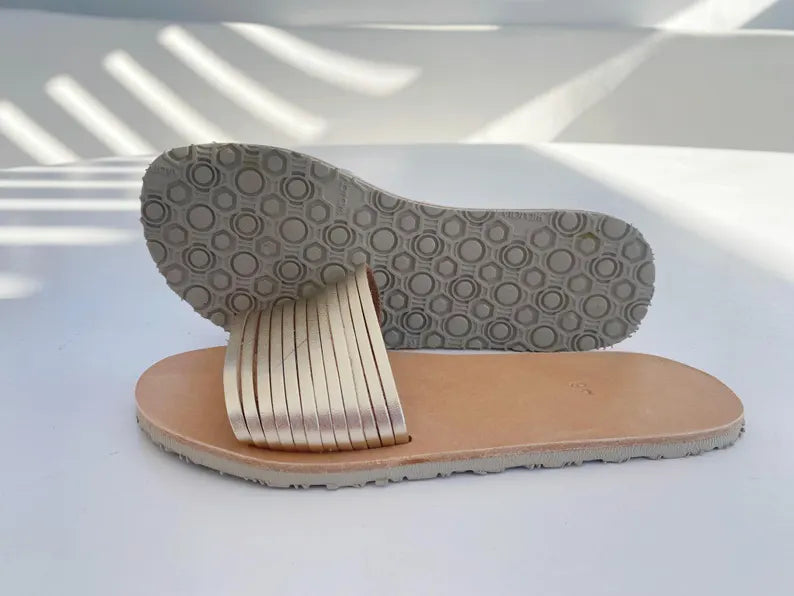 Greek Barefoot Slide Sandals