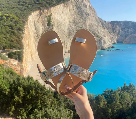Leather Gold Bridal Sandals