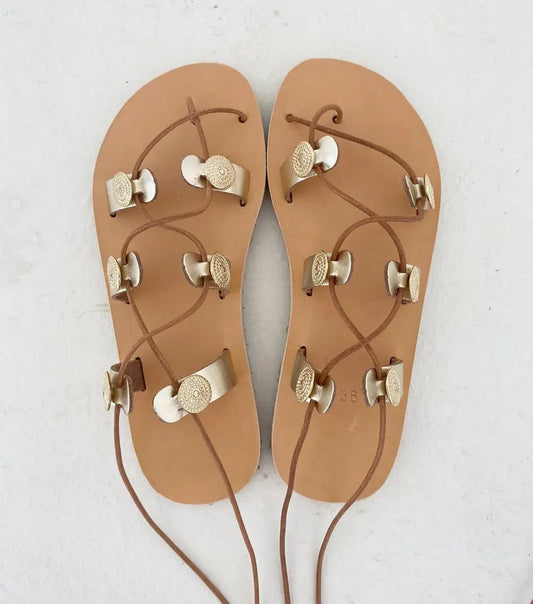 Gladiator Gold Sandals