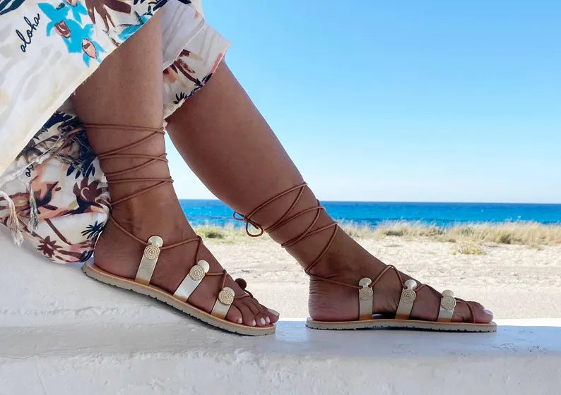 Gladiator Gold Sandals