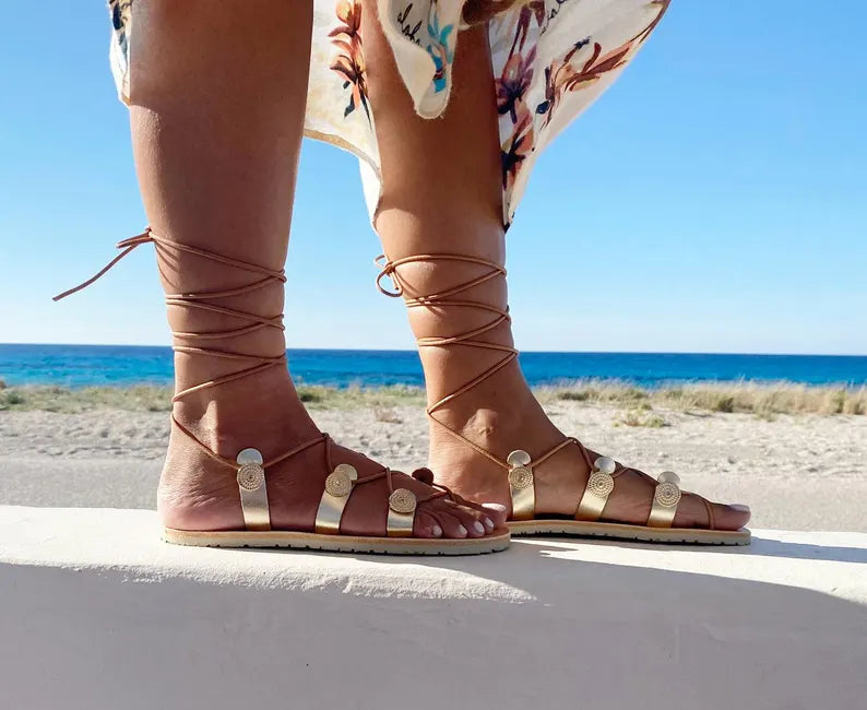 Gladiator Gold Sandals