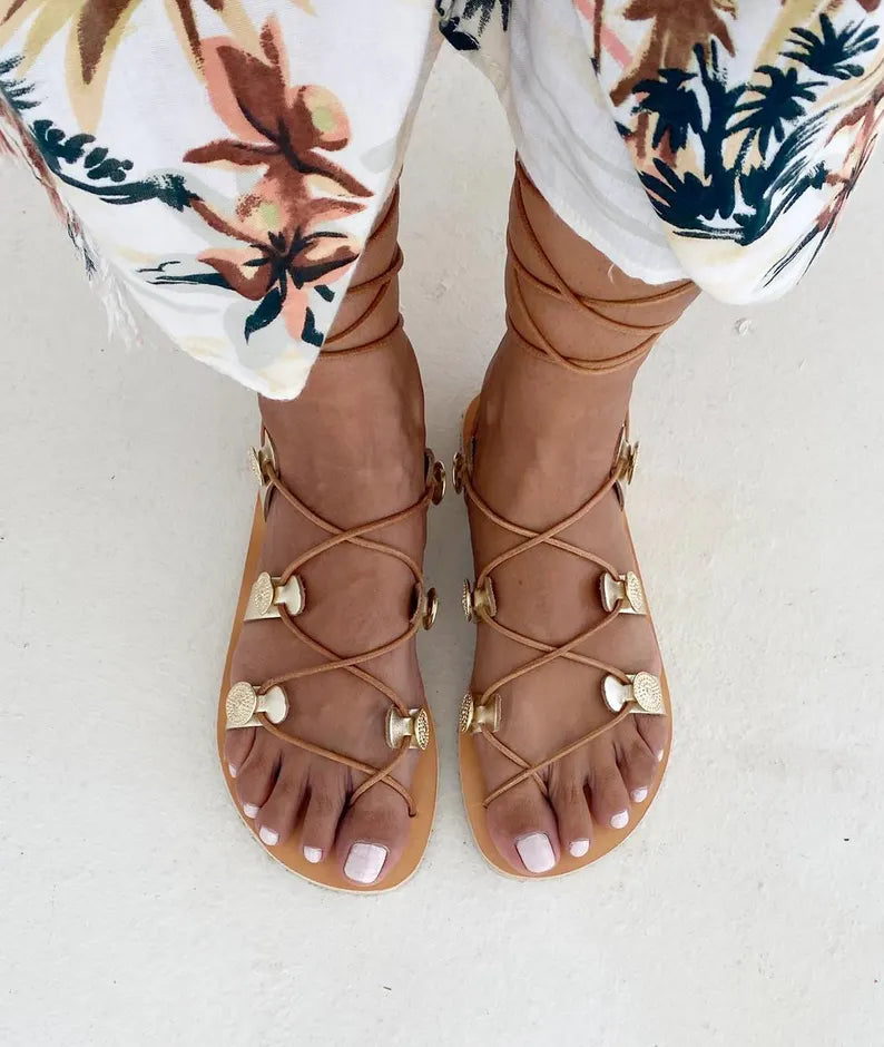 Gladiator Gold Sandals
