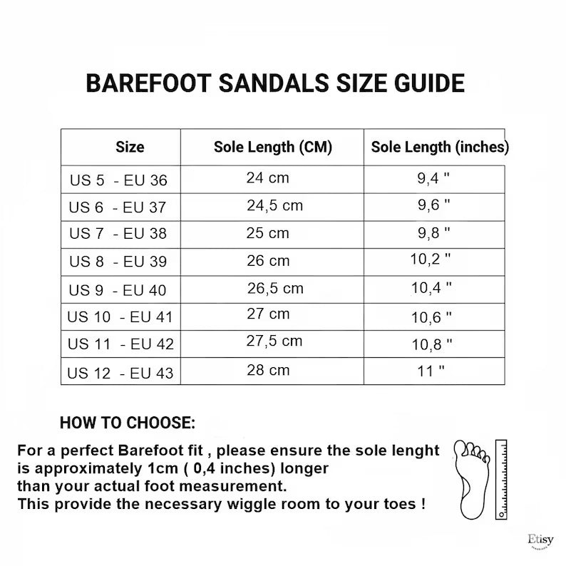 Barefoot flexible Vibram Sole Sandals
