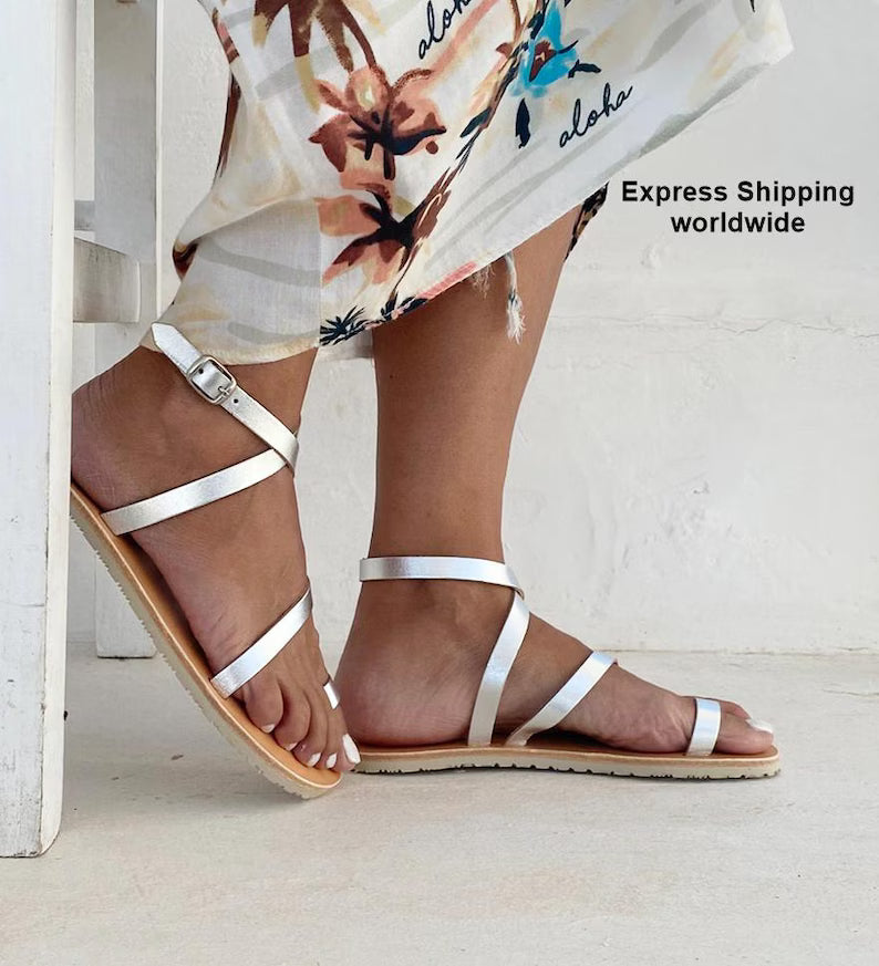 Criss Cross Straps Vibram Sole Sandals
