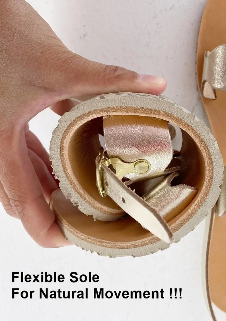 Adjustable Straps leather Sandals