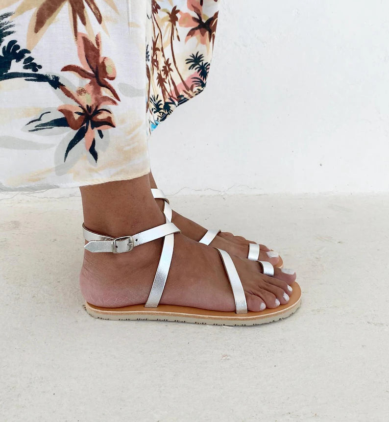 Criss Cross Straps Vibram Sole Sandals